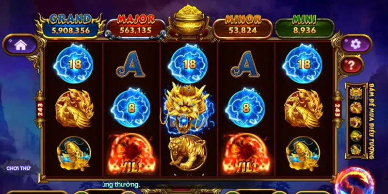 Game có nhiều biểu tượng đặc biệt, mang đến sự thu hút cho người chơi